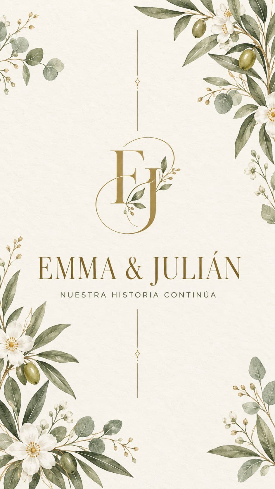 Diseño terminado de Emma & Julián